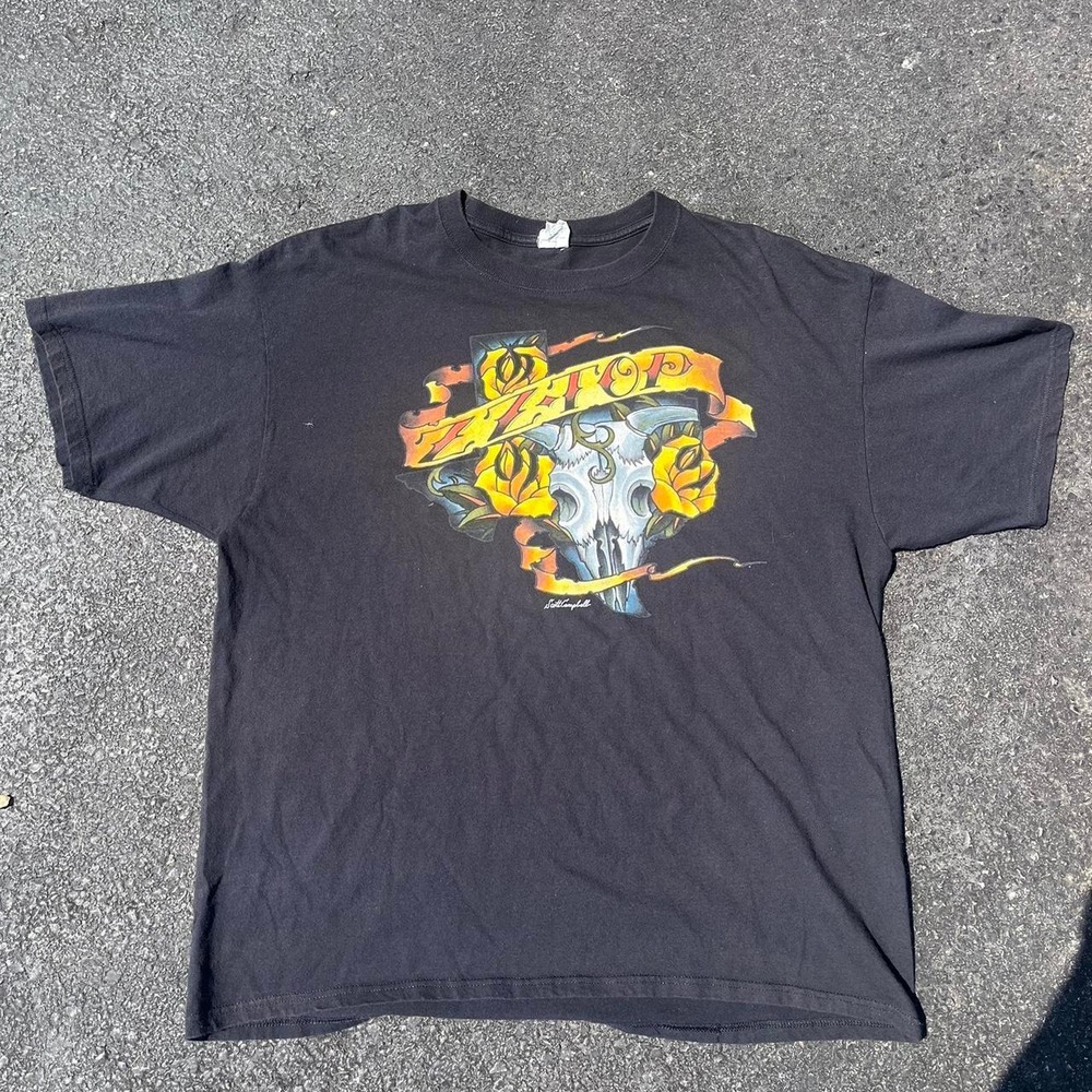 Y2K ZZTop graphic Band Shirt size XXL
